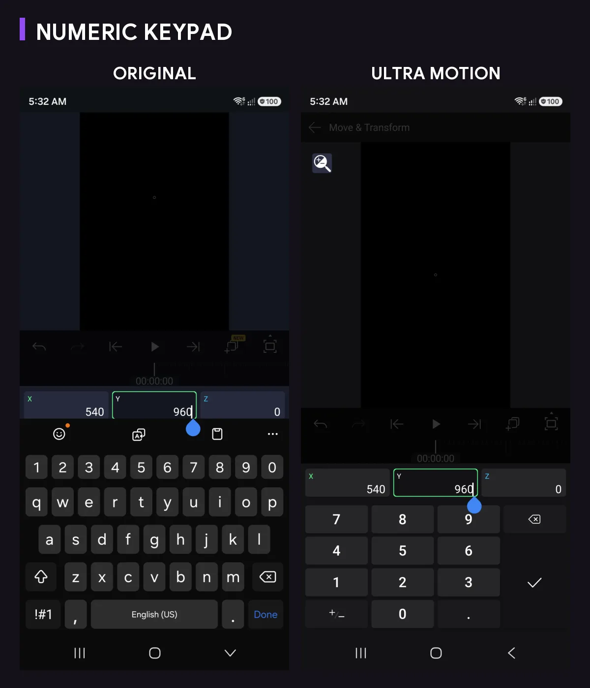 TASTIERA NUMERICA: ORIGINALE vs Ultra Motion